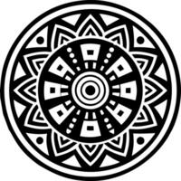 un sólido estilo icono de curación circulo símbolo vector