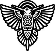 A glyph style icon of nazca symbol vector