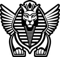 A filled style icon of roman sphinx symbol vector