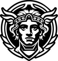 A filled style icon of caligula symbol vector