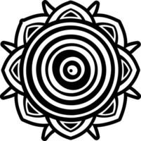 A solid style icon of hopi migration symbol vector