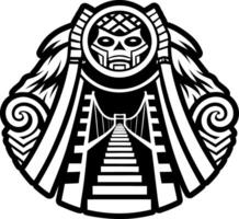 A solid style icon of eswachaka symbol vector