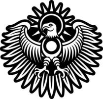 A filled style icon of peru bird symbol vector