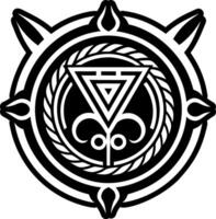 A glyph style icon of mars sign vector
