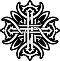 A filled style icon of holy script symbol vector