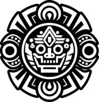 A glyph style icon of intihuatana symbol vector