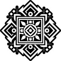 A filled style icon of square hopi symbol vector
