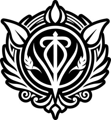 A filled style icon of diana symbol tattoo