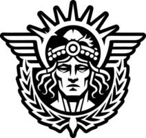 A glyph style icon of libertas symbol vector