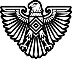 A glyph style icon of eagle symbol vector