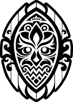 A solid style icon of andean symbol tattoo