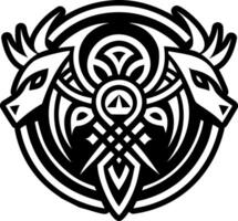 A filled style icon of lemures symbol vector