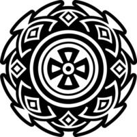 A solid style icon of hopi sign symbol vector