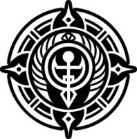 A solid style icon of mars symbol vector