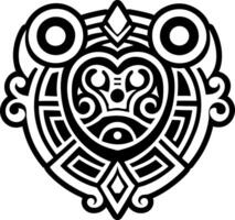 A glyph style icon of peru god symbol vector