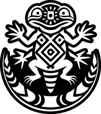 A filled style icon of gila monster symbol