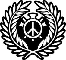 A solid style icon of wreath tattoo vector