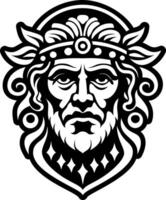 A solid style icon of god symbol vector
