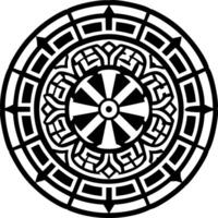 A filled style icon of roman mosaic symbol vector
