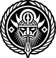 A solid style icon of parthian tattoo vector