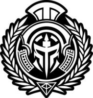 A glyph style icon of ancient helmet tattoo vector