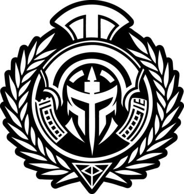 A glyph style icon of ancient helmet tattoo