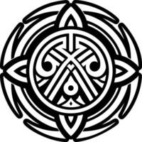 A filled style icon of rome symbol tattoo vector