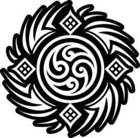 A solid style icon of desert wind symbol vector