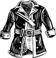 A glyph style illustration of pirate attire vector