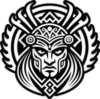 A solid style icon of roman mythology tattoo vector