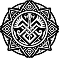 A glyph style icon of penates symbol vector