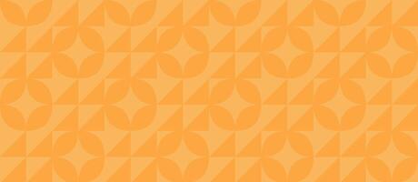 Orange background with a geometric pattern vector