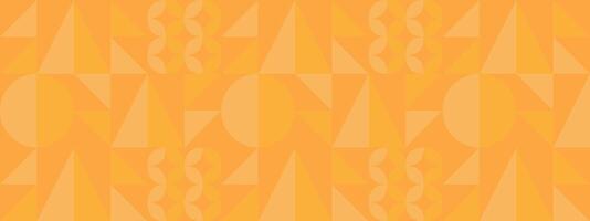 Orange geometric pattern with a yellow background vector