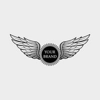 Wing logo template for automotive business vector