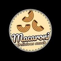 Logo for macaroni products and snacks vector