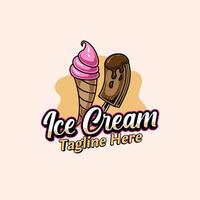 Logo for ice cream making business vector