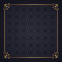 gold frame and abstract pattern vector