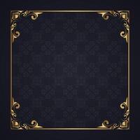 decorative frame with abstract pattern background vector
