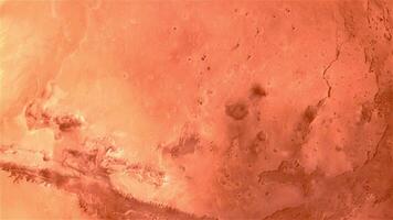A dynamic 3D animation of a futuristic runner sprinting across the Martian landscape, featuring red desert terrain, rocky cliffs, and a dusty atmosphere. video