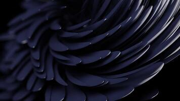 3d rendering slow motion abstract animation background in dark blue color video