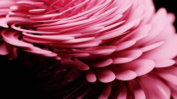 3d rendering slow motion abstract animation background in pink color video