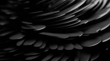 3d rendering slow motion abstract animation background in black color video