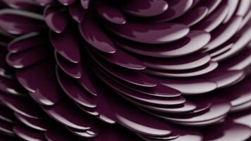 3d rendering slow motion abstract animation background in dark purple color video