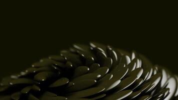 3d rendering slow motion abstract animation background in dark green color video