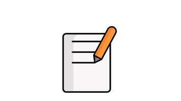 Contract animated icon. animated icon related to business. suitable for user interface, provide visual feedback and more. alpha channel, transparent background video
