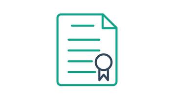 Agreement animated icon. suitable for user interface, provide visual feedback and more. alpha channel, transparent background and green screen video