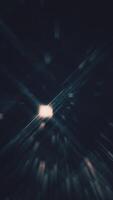 Stylish dark tech background with a stream of glowing particles and lines. Data and communications concept. Full HD looping vertical abstract technology background. video