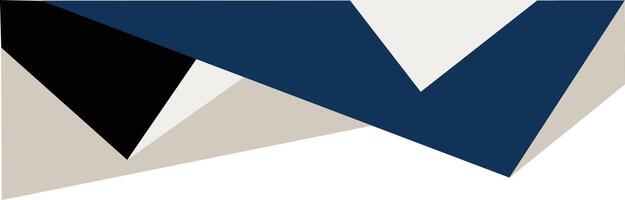 Blue and Grey Geometric Shape. Decorative Element of Header and Corner Border Frame. vector