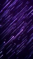 Shiny glowing line and star particles on purple gradient background. This luxury shiny glamorous awards ceremony celebration background animation is full HD and a seamless loop. Vertical animation. video