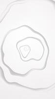 Clean white minimalist abstract motion background with morphing organic blob shapes and fluid motion. Vertical animation. video
